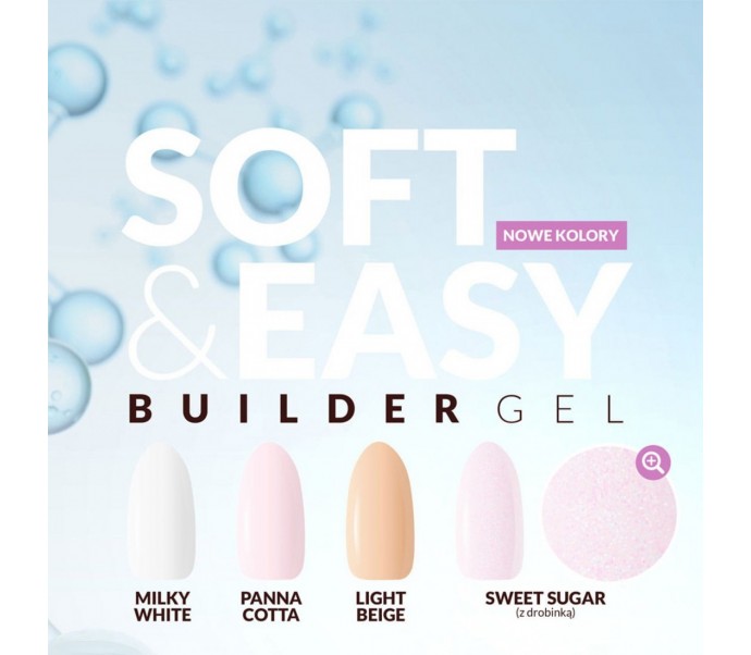 Claresa żel budujący Soft&Easy gel milk white 12g 