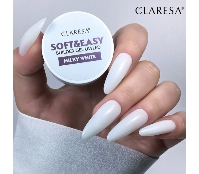 Claresa żel budujący Soft&Easy gel milk white 12g 