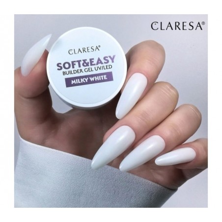 Claresa żel budujący Soft&Easy gel milk white 12g 