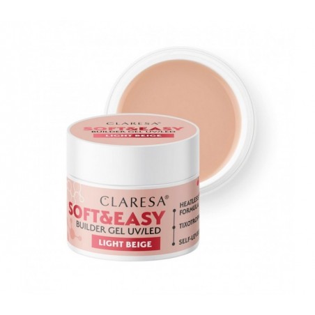 Claresa statybinis gelis Soft&Easy light beige 90g