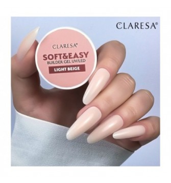 Claresa statybinis gelis Soft&Easy light beige 90g