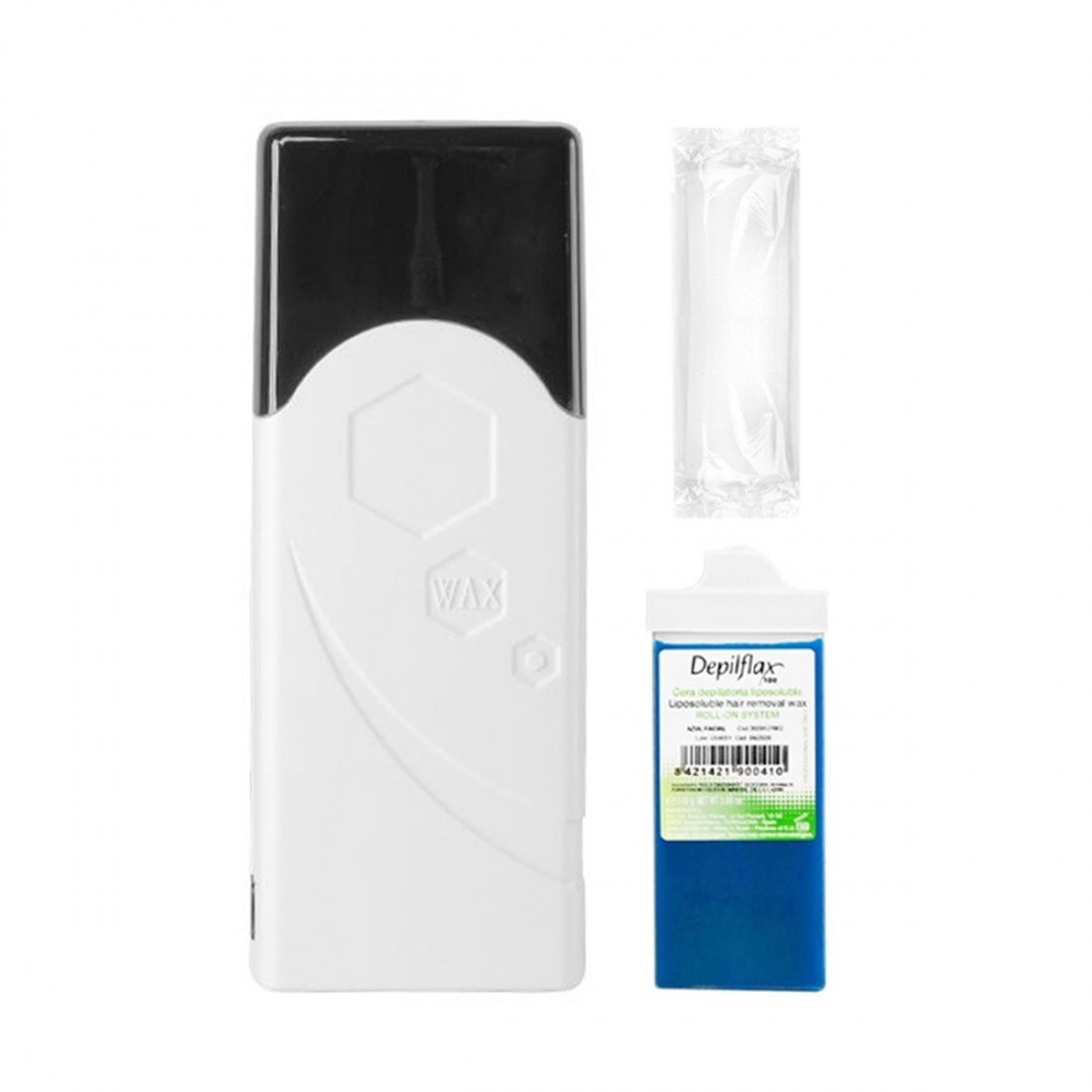 iWax depiliacijos rinkinio volelis Single F-0 40W baltas + volelis + depiliacijos juostelės
