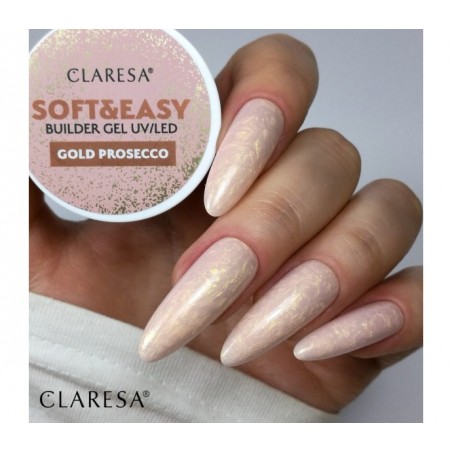 Claresa statybinis gelis Soft&Easy gold prosecco 45g