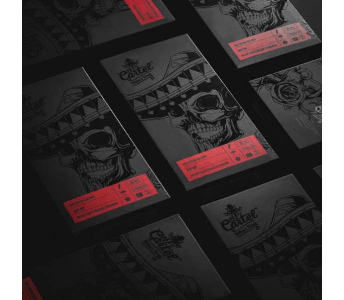 El Cartel V2 tatuiruočių kasetė - 0,30 9RL Ilgas kūgis 10vnt.