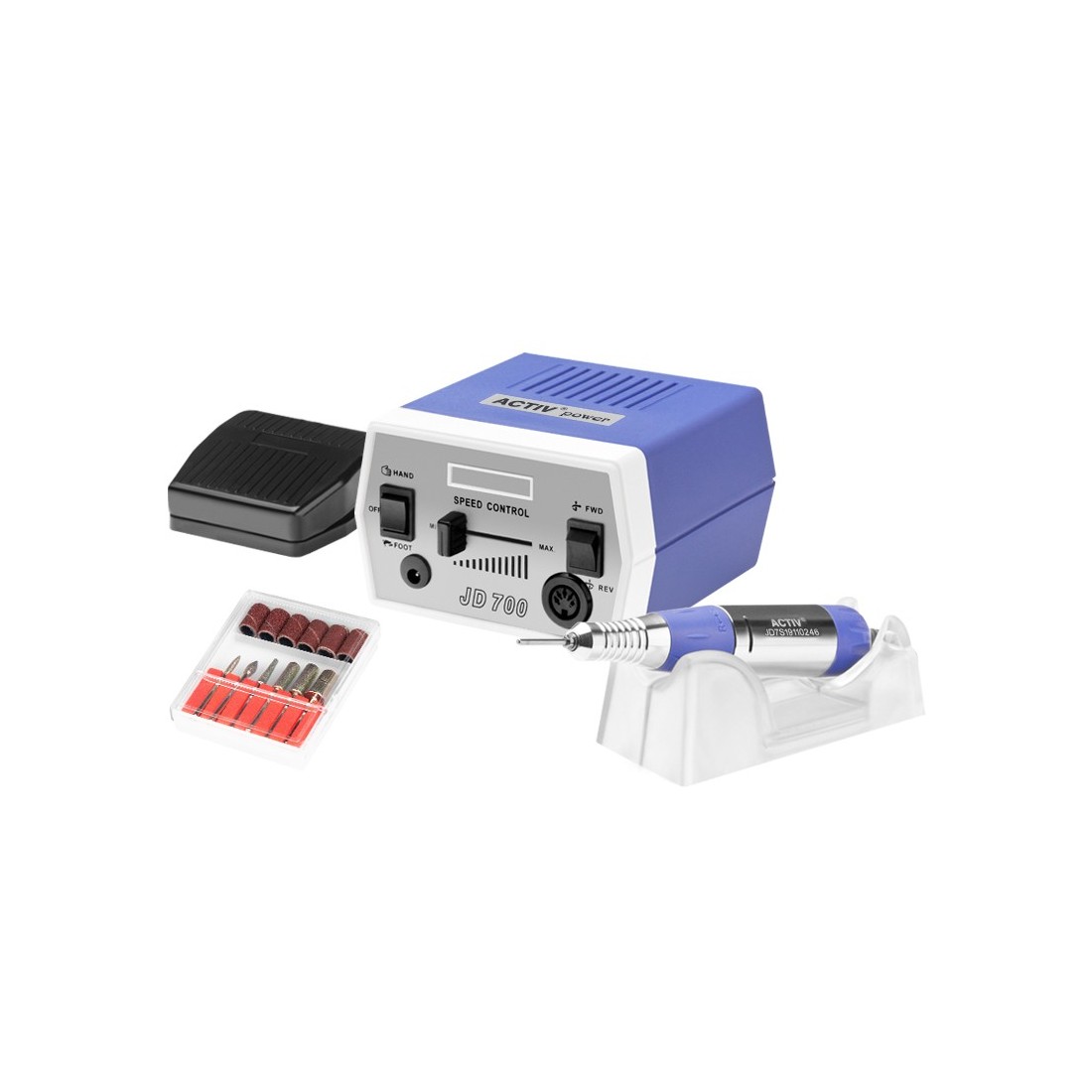 NAGŲ FREZA MANIKIŪRUI IR PEDIKIŪRUI JD 700 VIOLET