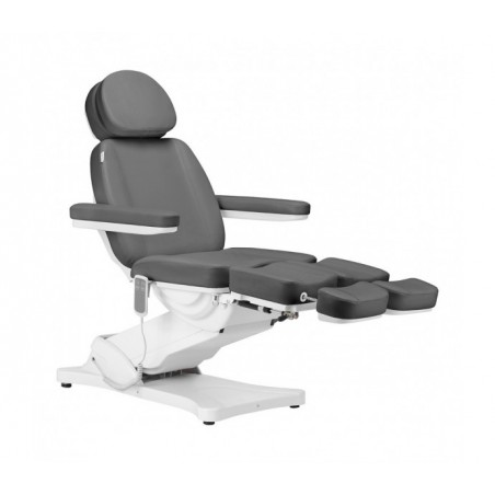 Elektryczny fotel kosmetyczny SILLON CLASSIC 2 silniki pedi szary