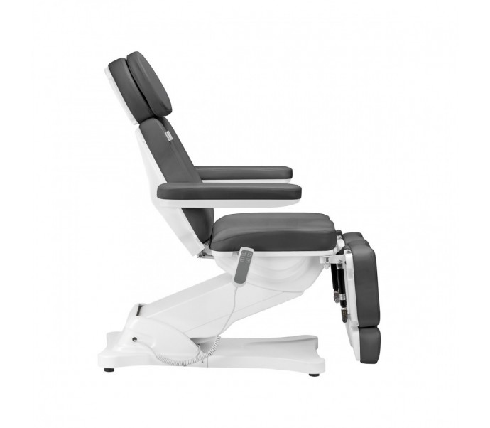 Elektryczny fotel kosmetyczny SILLON CLASSIC 2 silniki pedi szary