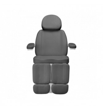 Elektryczny fotel kosmetyczny SILLON CLASSIC 2 silniki pedi szary