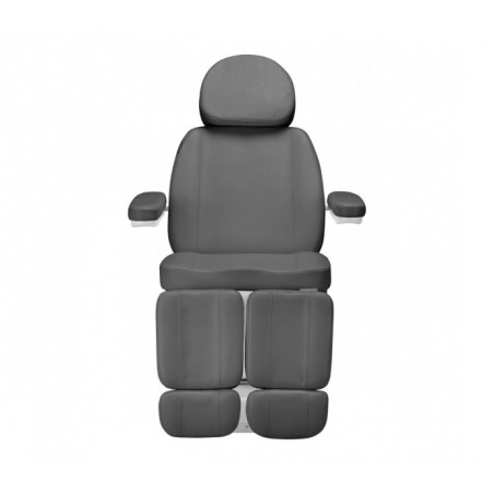 Elektryczny fotel kosmetyczny SILLON CLASSIC 2 silniki pedi szary