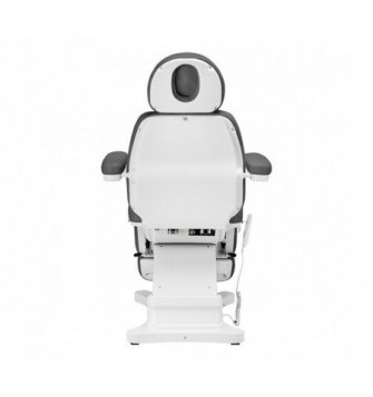 Elektryczny fotel kosmetyczny SILLON CLASSIC 2 silniki pedi szary