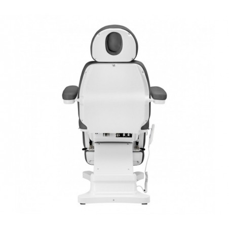 Elektryczny fotel kosmetyczny SILLON CLASSIC 2 silniki pedi szary