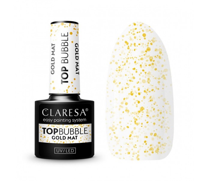 Claresa topas matinis Bubblebe lipnumo aukso spalvos -5g