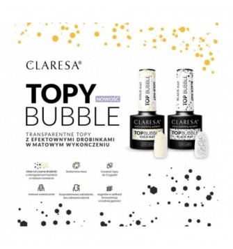 Claresa topas matinis Bubblebe lipnumo aukso spalvos -5g