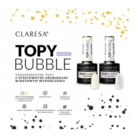 Claresa topas matinis Bubblebe lipnumo aukso spalvos -5g
