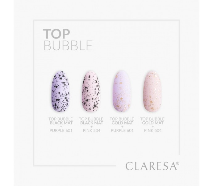 Claresa topas matinis Bubblebe lipnumo aukso spalvos -5g