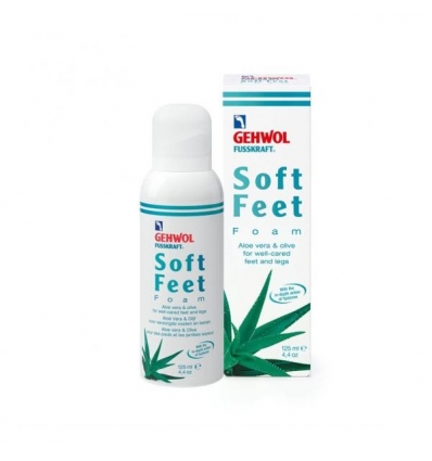 GEHWOL FUSSKRAFT Soft Feet Foam drėkinančios putos su alaviju, 125 ml