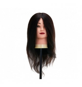 Gabbiano WZ1 kirpėjų mokymo galva, natūralūs plaukai, spalva 1H, ilgis 30cm