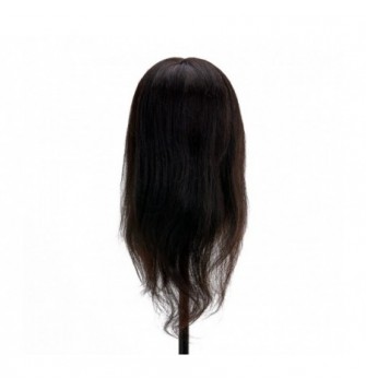 Gabbiano WZ1 kirpėjų mokymo galva, natūralūs plaukai, spalva 1H, ilgis 30cm