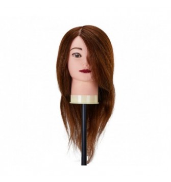 Gabbiano WZ1 kirpėjų mokymo galva, natūralūs plaukai, spalva 4H, ilgis 30cm