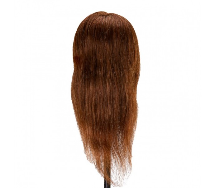 Gabbiano WZ1 kirpėjų mokymo galva, natūralūs plaukai, spalva 4H, ilgis 30cm