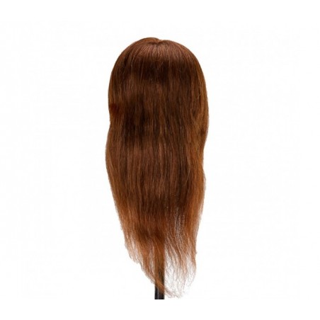 Gabbiano WZ1 kirpėjų mokymo galva, natūralūs plaukai, spalva 4H, ilgis 30cm