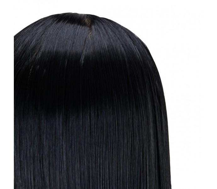 Gabbiano WZ2 kirpėjų mokymo galva, sintetiniai plaukai, spalva 1H, ilgis 55 cm