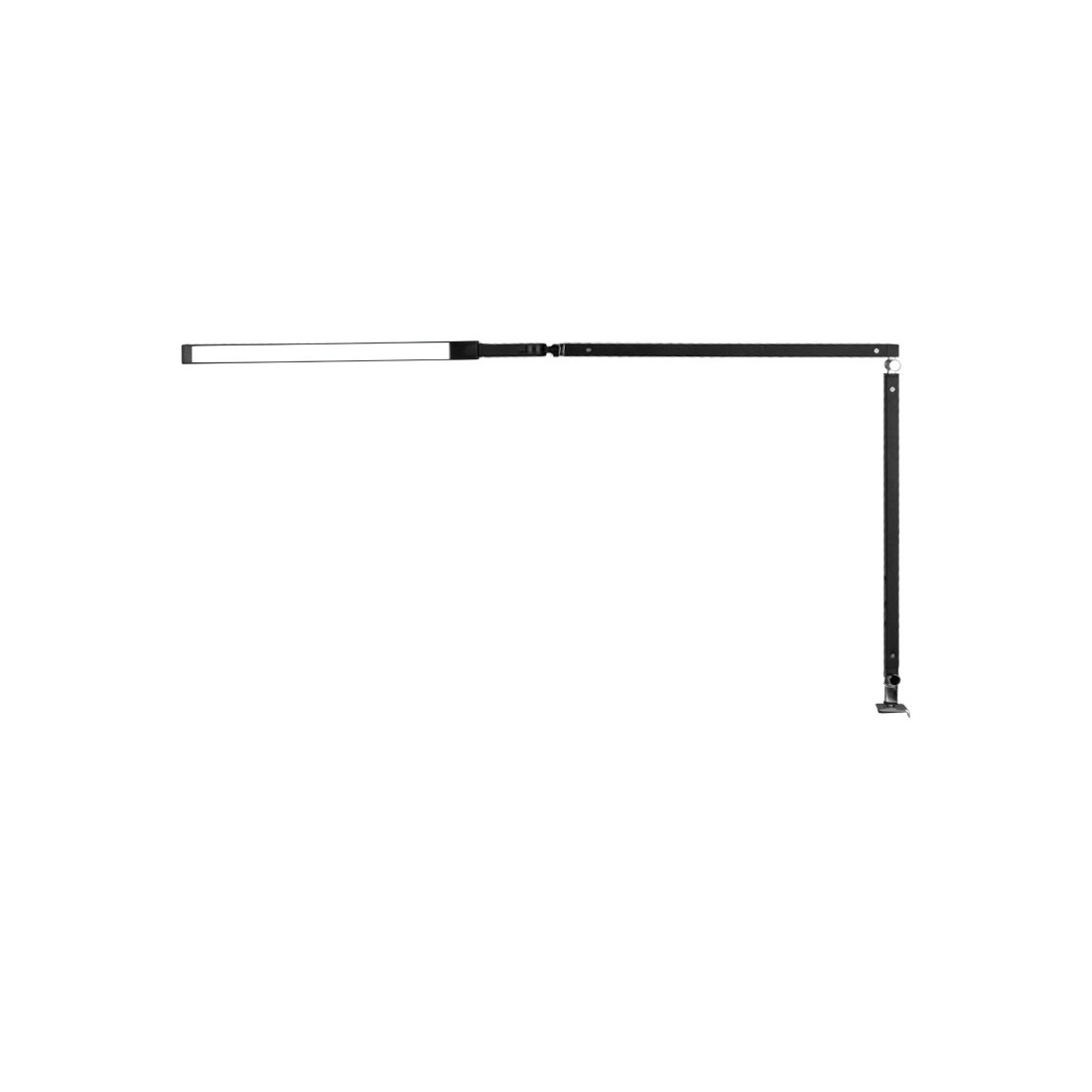 3 dalių juoda LED lempa