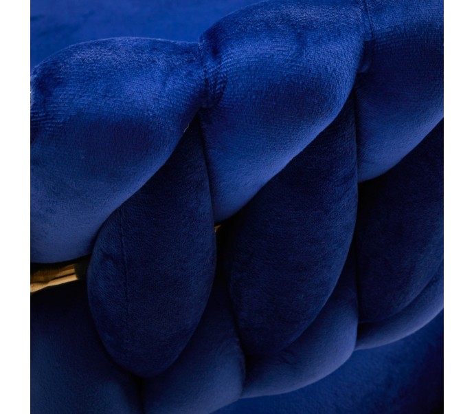 4Rico pasukama kėdė QS-GW01G aksominė tamsiai mėlyna