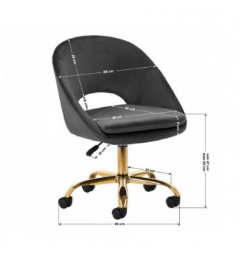 4Rico pasukama kėdė QS-MF18G pilkas aksomas