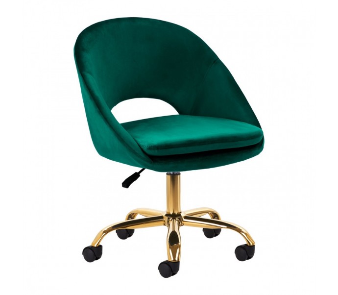 4Rico pasukama kėdė QS-MF18G aksominė žalia