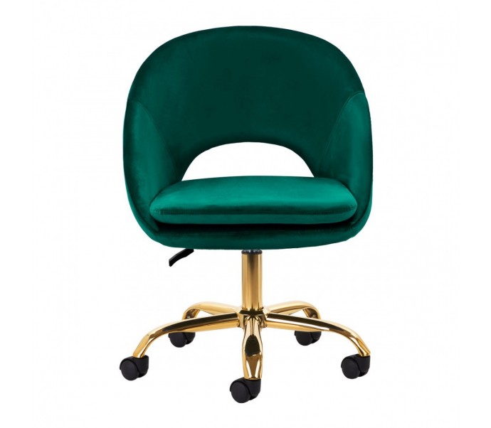 4Rico pasukama kėdė QS-MF18G aksominė žalia