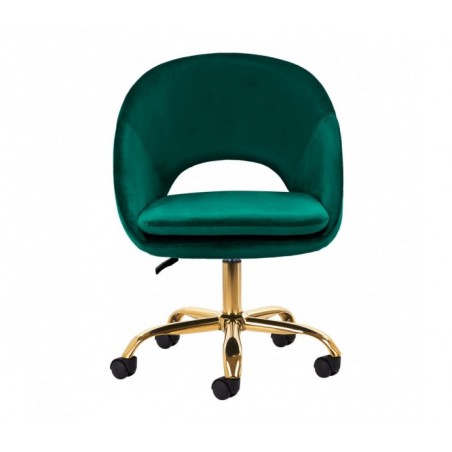 4Rico pasukama kėdė QS-MF18G aksominė žalia