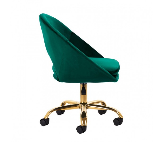 4Rico pasukama kėdė QS-MF18G aksominė žalia