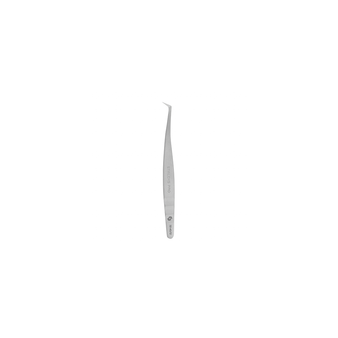 Lenktas blakstienų pincetas STALEKS PRO EXPERT 40 type 12