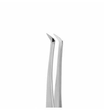 Lenktas blakstienų pincetas STALEKS PRO EXPERT 40 type 12