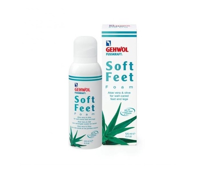 GEHWOL FUSSKRAFT Soft Feet Foam drėkinančios putos su alaviju, 125 ml