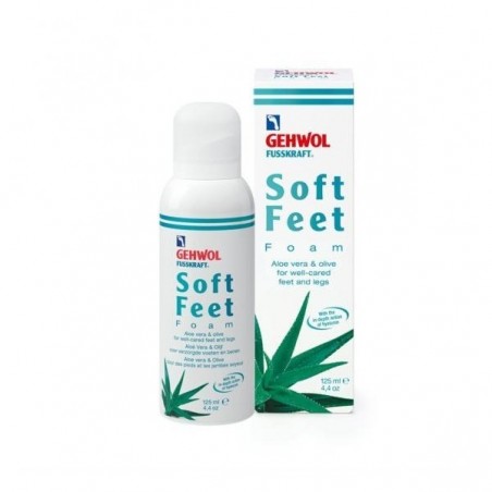 GEHWOL FUSSKRAFT Soft Feet Foam drėkinančios putos su alaviju, 125 ml