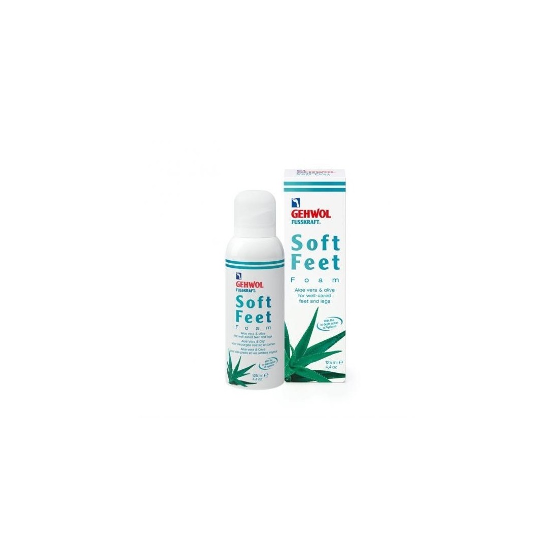 GEHWOL FUSSKRAFT Soft Feet Foam drėkinančios putos su alaviju, 125 ml