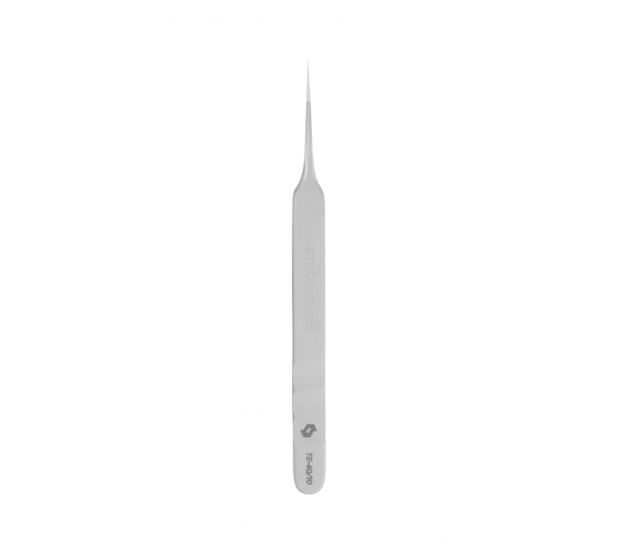 Tiesus blakstienų pincetas STALEKS PRO EXPERT 40 type 10