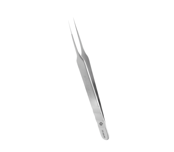 Tiesus blakstienų pincetas STALEKS PRO EXPERT 40 type 10