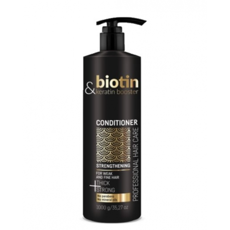 BIOTIN&KERATIN BOOSTER plaukų kondicionierius su biotinu ir keratinu, 1000ml