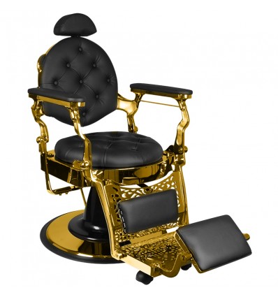 GIULIO GOLD GABBIANO Barzdaskučio krėslas, fotelis. Kirpimo kėdė barber salonui. Kliento kėdė barber kirpyklai.