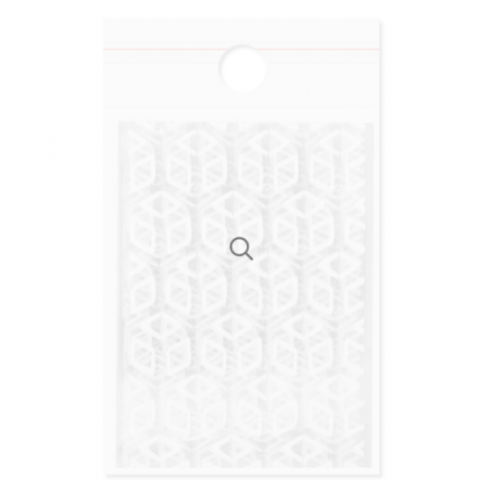 Nagų dizaino folija GLASS balta