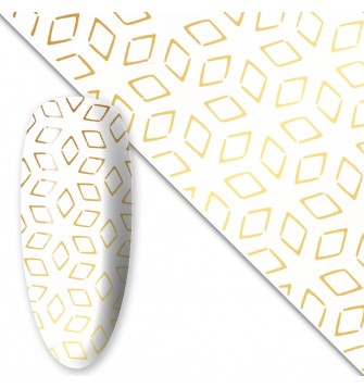 Nagų dizaino folija auksinė Nr. 8