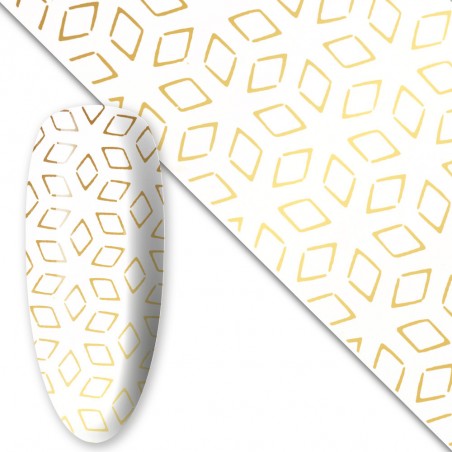 Nagų dizaino folija auksinė Nr. 8