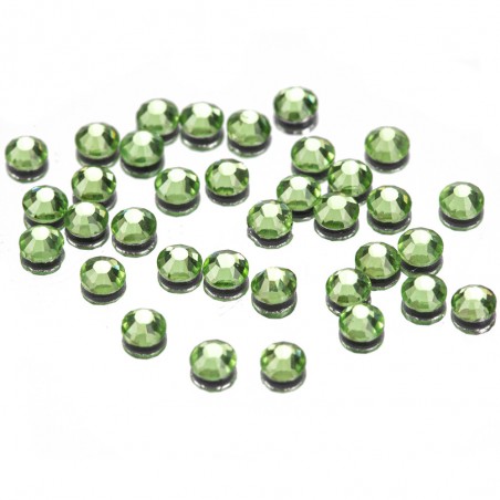 Cirkonio akutės "A LA SWAROVSKI" 50 vnt. SS10 PERIDOT