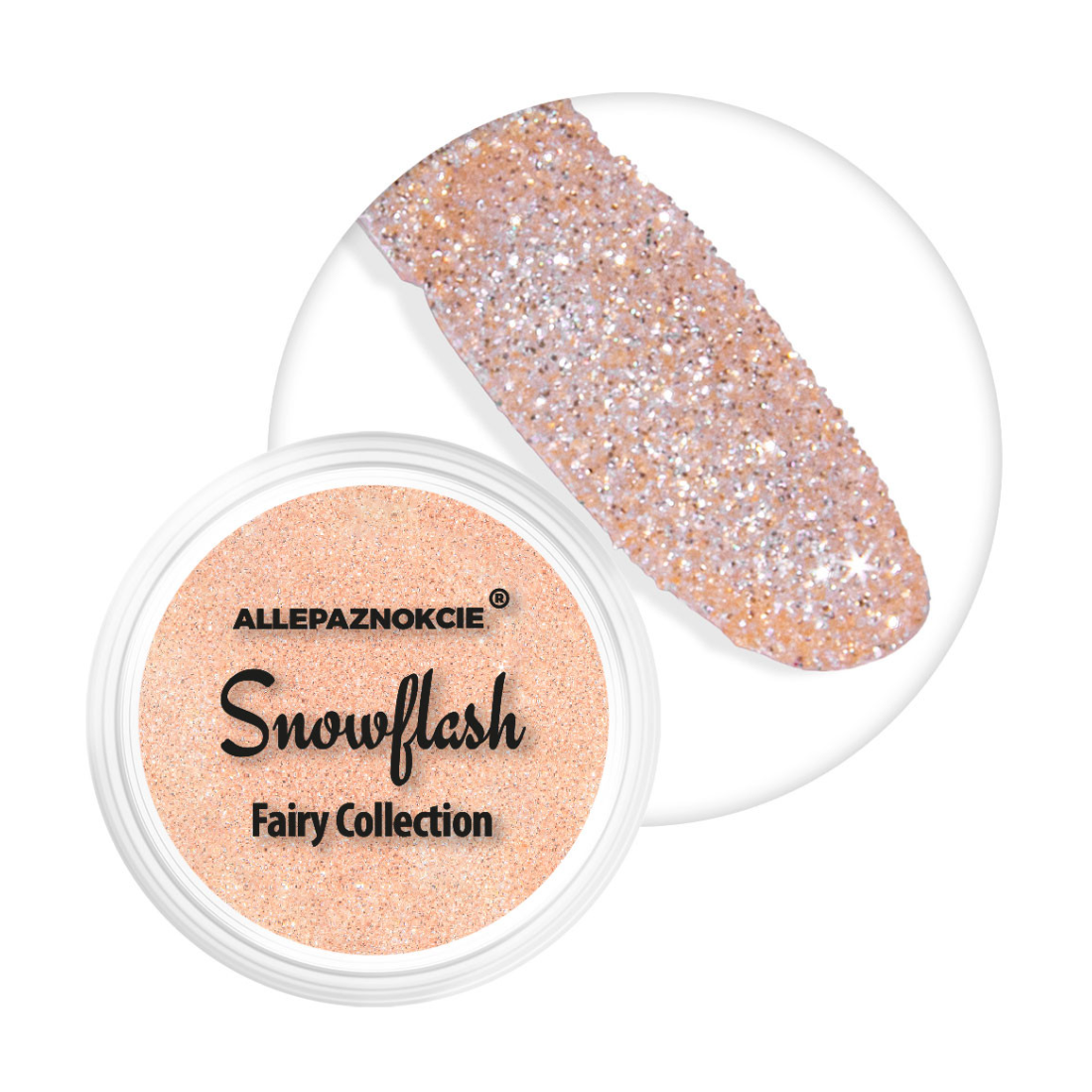 Nagų dizaino blizgučiai SNOWFLASH FAIRY COL nr 5