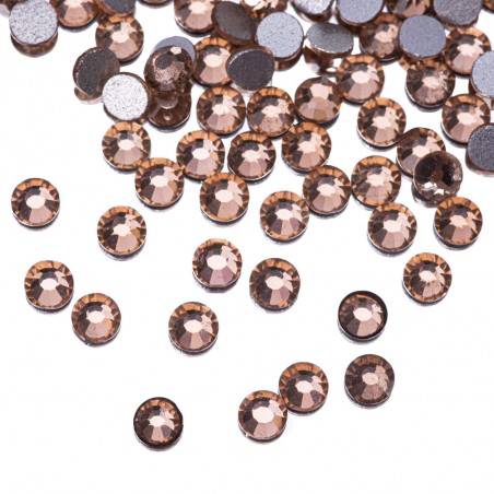 Cirkonio akutės "A LA SWAROVSKI" 50 vnt. SS10 LIGHT PEACH
