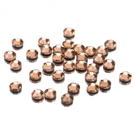 Cirkonio akutės "A LA SWAROVSKI" 50 vnt. SS10 LIGHT PEACH