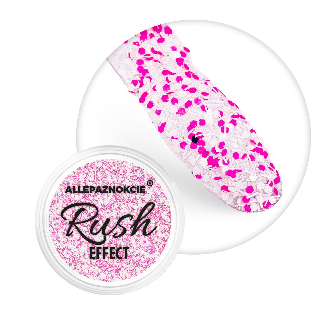 Nagų dizaino blizgučiai "RUSH EFFECT" nr 7